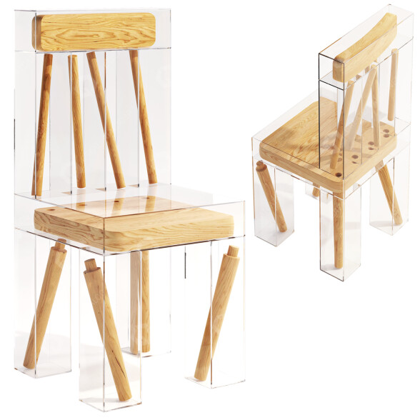 Chair Exploded by Joyce Lin 3D model GreatCatalog 41205