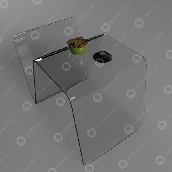 Журнальний столик IKEA Glass 3D модель