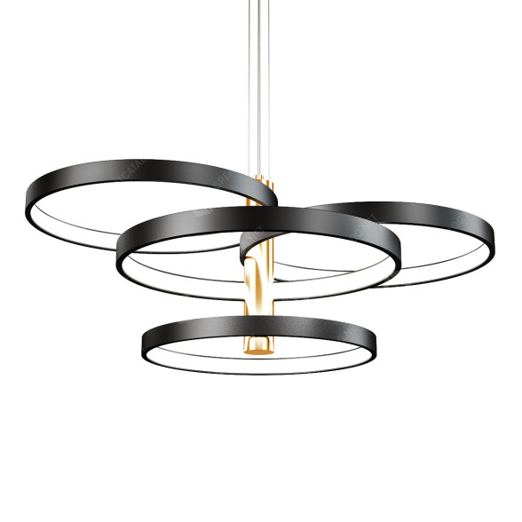 Lampa wisząca ET2 Hoopla 4-Light model 3D