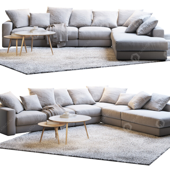 Вітальня BoConcept Cenova with a Resting Unit 3D модель