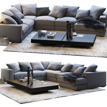 Вітальня BoConcept Cenova with a Resting Unit 3D модель