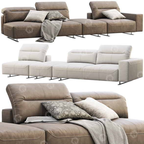 Sofa BoConcept Hampton (2 options) model 3D