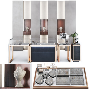 Вітрина Jewellery Showroom 3D модель