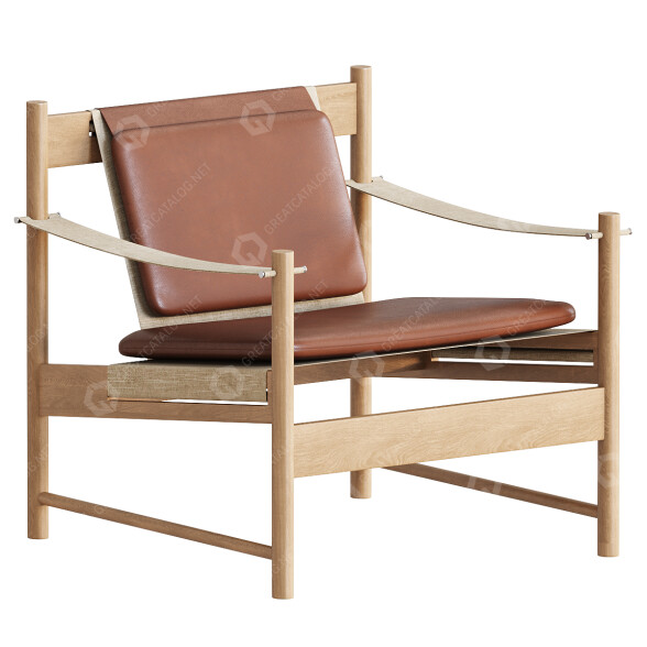 Armchair Leibal HB Leather 3D model