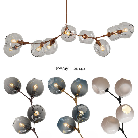 Pendant Lamp The Future Perfect Branching Bubble BB.09.39 3D model