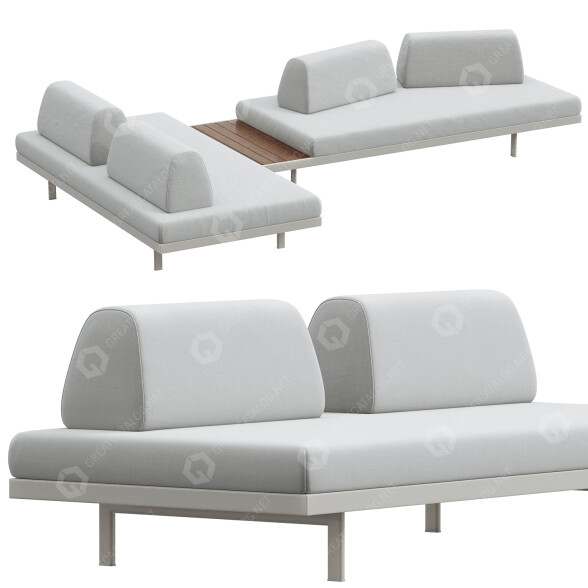 Диван King Living Plateau Package A 3D модель
