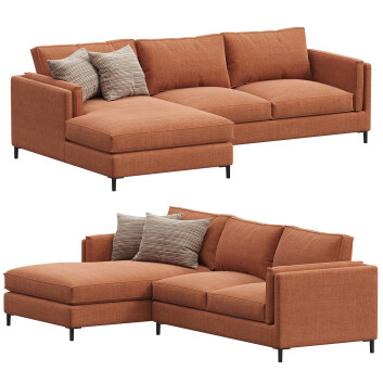Диван Burke Decor Emery 2-Piece Sutton Rust