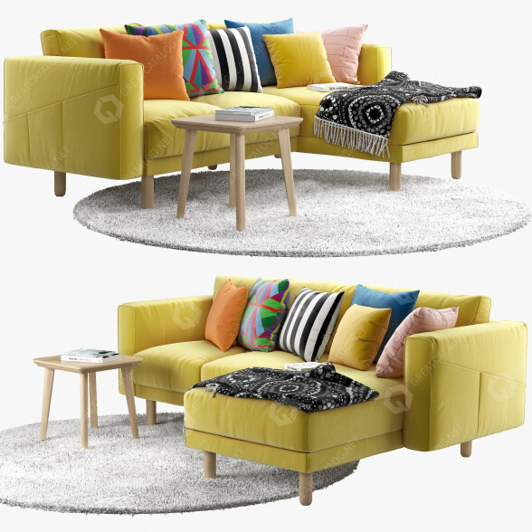 Диван IKEA Norsborg 3 3D модель