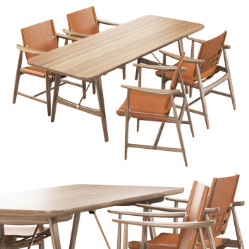Стіл та стільці Carl Hansen & Søn Hunting and Huntsman