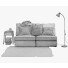 Sofa IKEA Kivik - 3dmitruk