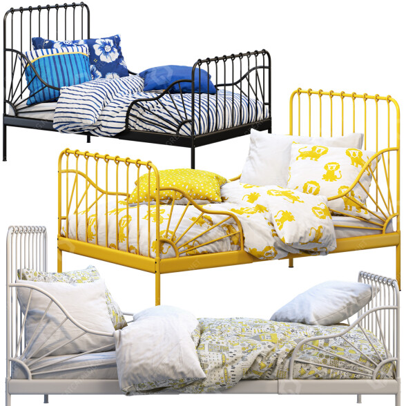 Cama IKEA Minnen Modelo 3D