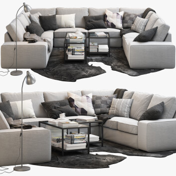 Вітальня IKEA Kivik 5 3D модель