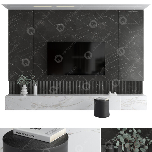 Pared de TV Conjunto 23 Modelo 3D