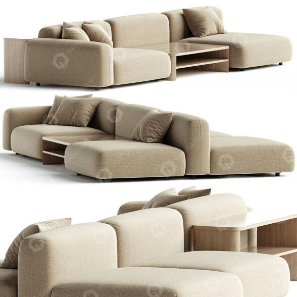 Sofa Arflex Tokio model 3D