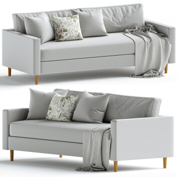 Диван West Elm Harris 3D модель