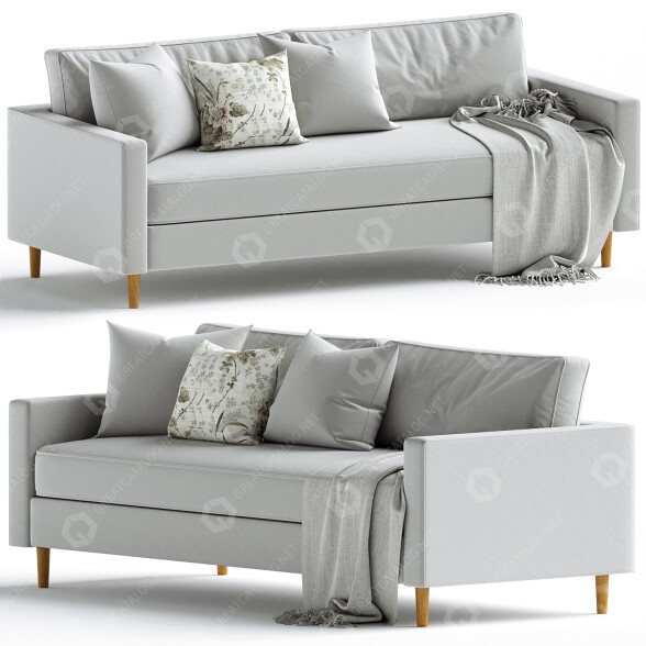 Диван West Elm Harris 3D модель