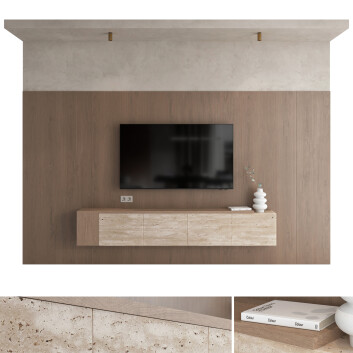 Jednostka ścienna TV  Set 33 Model 3D