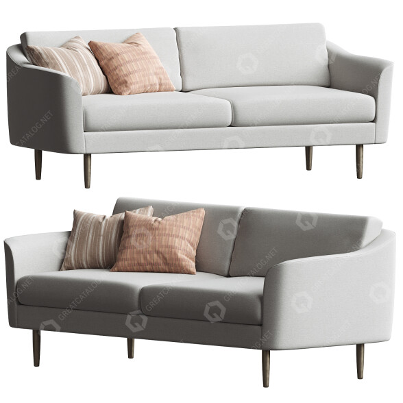 Canapé West Elm Sloane modèle 3D
