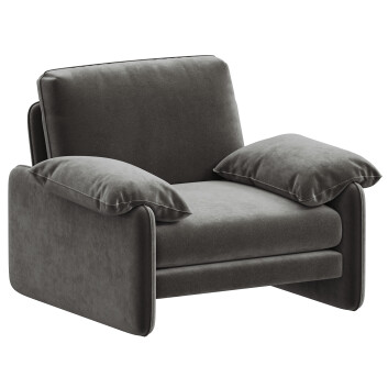 Крісло West Elm Parry 3D модель