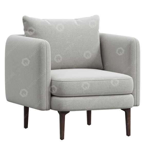 Крісло West Elm Auburn 3D модель