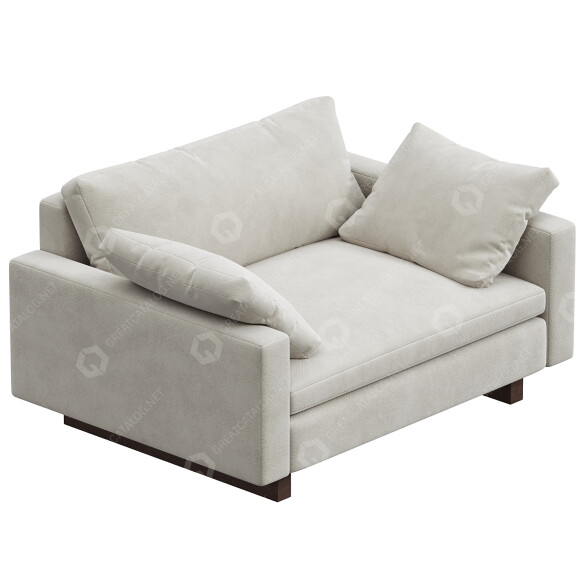 Крісло West Elm Harmony and Half 3D модель