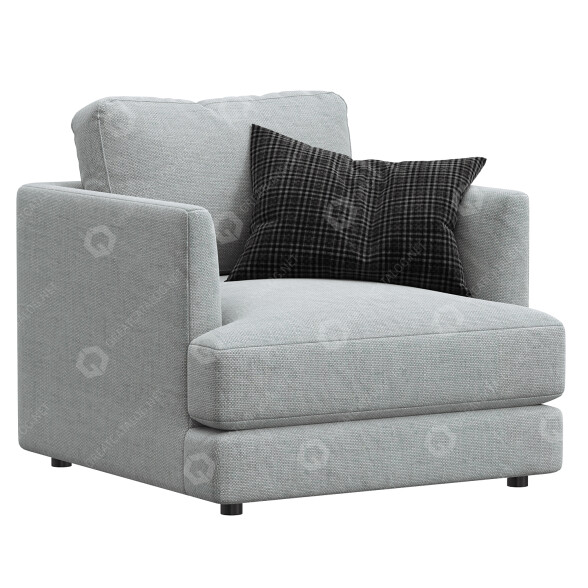 Fauteuil West Elm Haven modèle 3D