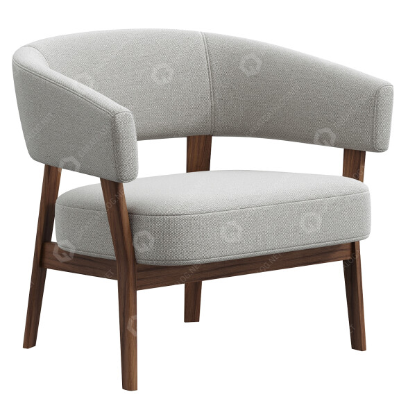 Fauteuil West Elm Juno modèle 3D