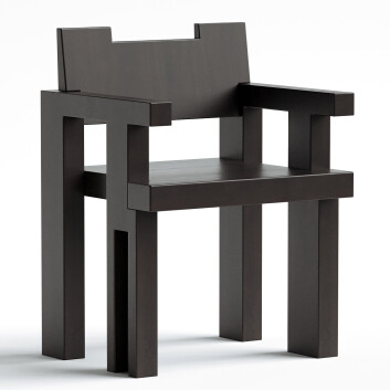 Stuhl  1stDibs Contemporary Lacquered Wood 3D-Modell