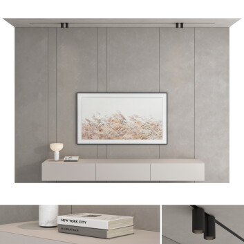 Jednostka ścienna TV  Set 36 Model 3D