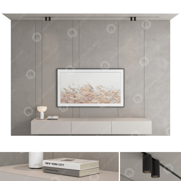 Meuble TV Set 36 modèle 3D
