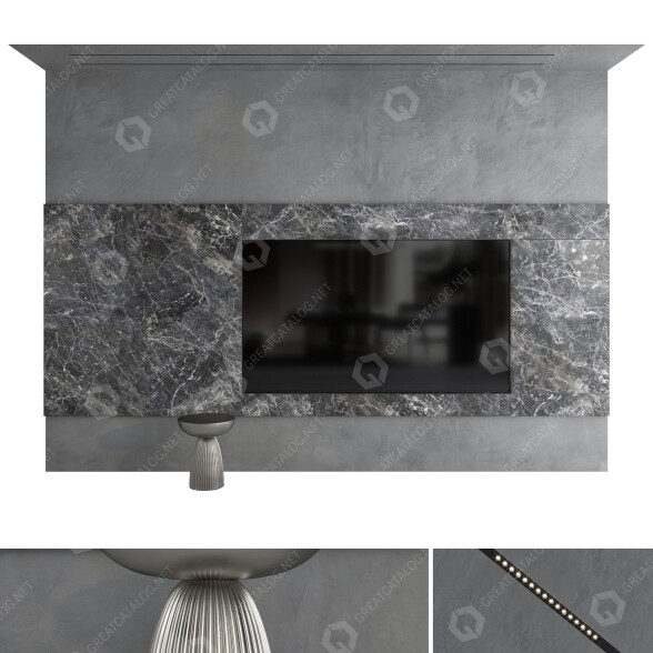 TV-Wandschrank Set 37 3D-Modell