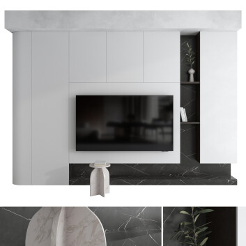 Jednostka ścienna TV  Set 39 Model 3D
