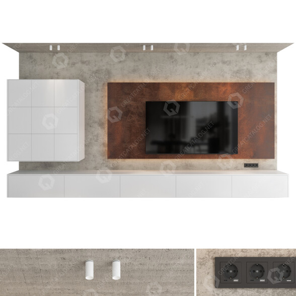 Jednostka ścienna TV Set 41 model 3D