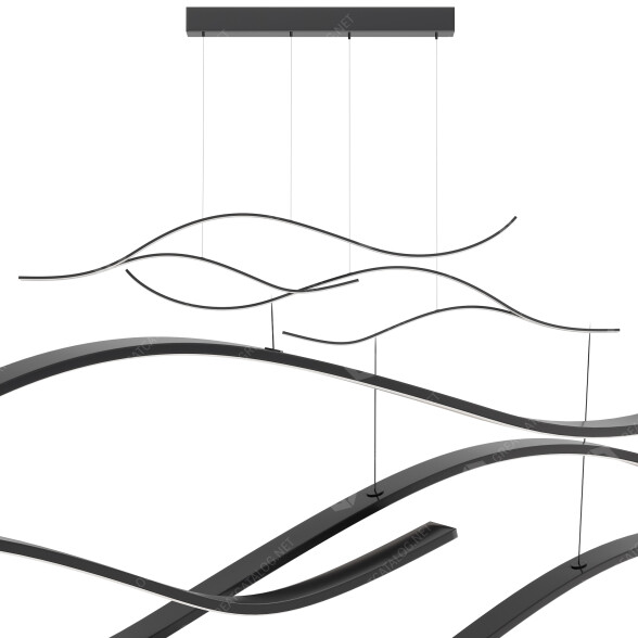 Kronleuchter ZenQ Designs Creative Modern LED Abstract 3D-Modell