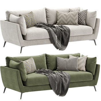 Canapé  Skyler 3 Seater Fabric Modèle 3D
