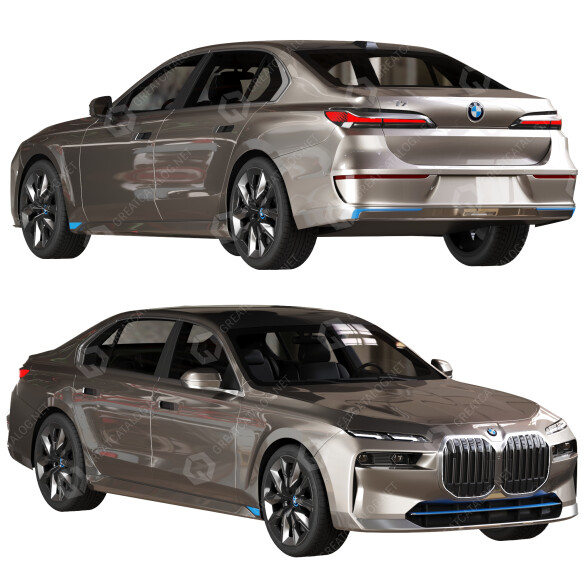 Автомобіль BMW I7 3D модель