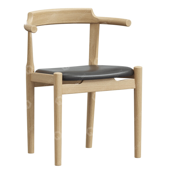 Krzesło PP Mobler  PP58 Designed by Hans J Wegner model 3D