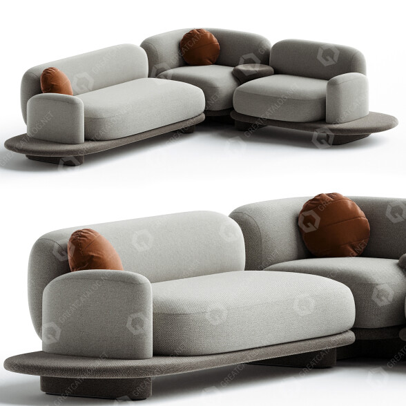 Диван Busnelli Grumetto 02 Composition 3D модель