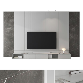Jednostka ścienna TV  Set 56 Model 3D