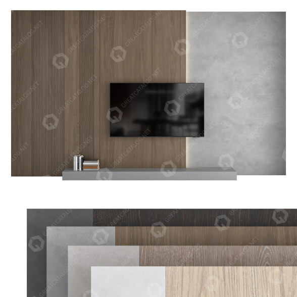 TV-Wandschränke Set 16 3D-Modell