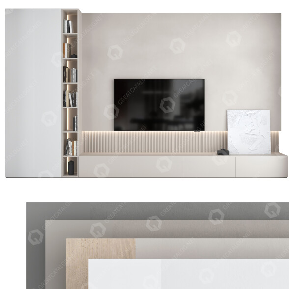 TV Wall Units Set 18 3D model