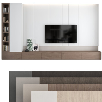 Jednostki ścienne TV  Set 20 Model 3D