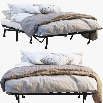 Ліжко IKEA Lycksele 3 3D модель
