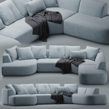 Canapé  Nathan Anthony Hugo Modèle 3D