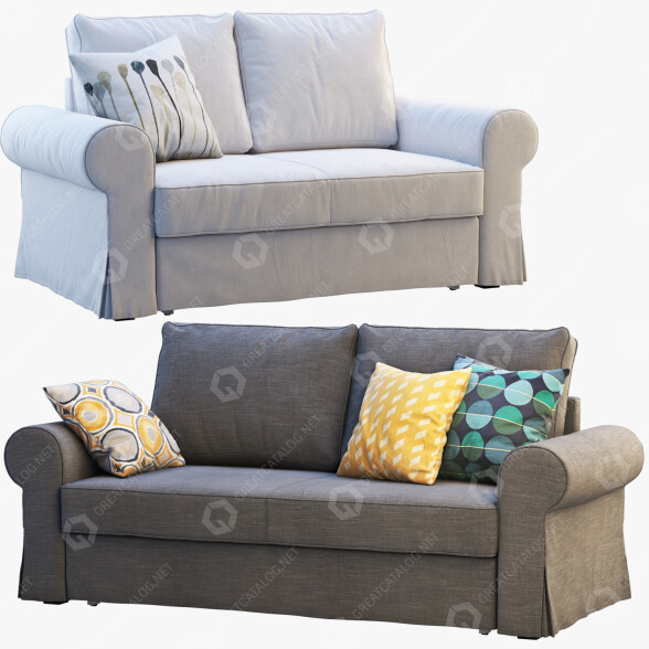 Sofas IKEA Backabro 1 3D-Modell