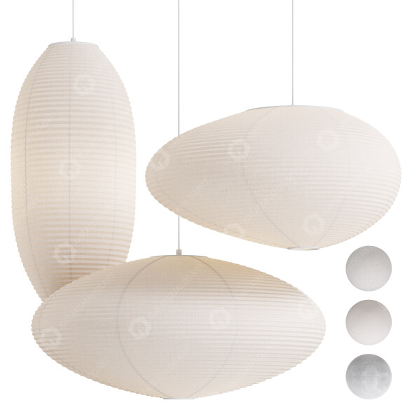 Lampy wiszące Vitra Akari Light model 3D