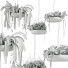 Lámpara colgante Light Makers Indrid Decorative Plants White - Diorart