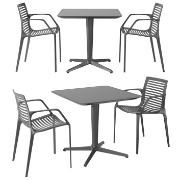 Table and Chairs Artform Urban Furniture Chipman Set