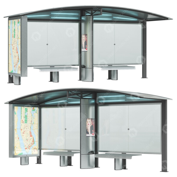 Parada de Autobús Artform Urban Furniture Merak Modelo 3D