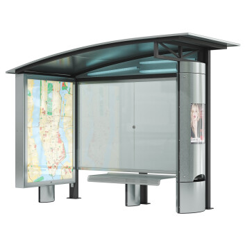 Автобусна зупинка Artform Urban Furniture Alhena 3D модель